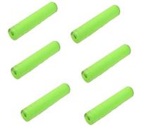 Wlinfetity Juego de 6 flotadores de pesca para kayak, boya verde y naranja, con 12 lazos, 14 x 3,6 cm, soporte de caña de polietileno para evitar pérdidas en ríos, lagos y pesca en el mar