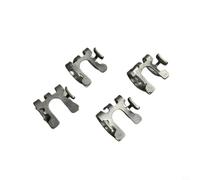 Wlinfetity Juego de clips de inyector 16451-5R1-J01 4 piezas para Honda CR-V Civic Accord para Pilot Odyssey para Ridgeline Fit para Acura para Integra Aluminio Plata