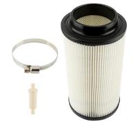 Wlinfetity Kit de filtro de aire con abrazadera de combustible para Polaris para Sportsman 335 450 500 600 800 1000, para Xpedition, para Magnum, para Scrambler, sustituye a 7080595 7082101, blanco, 3