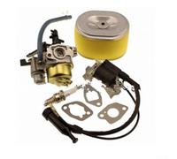 Wlinfetity Kit de reparación de carburador para Honda GX160/GX200, incluye juntas, palanca de estrangulador de chispa y sensor de aceite, agujeros de montaje de centro a centro de 42 mm