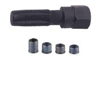 Wlinfetity Kit de reparación de roscas con grifo escariador para M14 x 1,25 mm, 4 herramientas de restauración de rosca, construcción de acero para un reenhebrado duradero, compatible con agujeros de