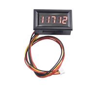 Wlinfetity Medidor de frecuencia digital, velocímetro, tacómetro con pantalla LED de 5 dígitos, rango de 0,15 Hz-100 kHz, para sensor de velocidad de motor sin escobillas, color negro