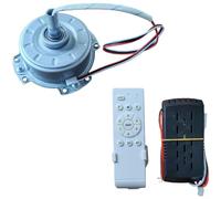 Wlinfetity Motor DC sin escobillas de 30 W para ventilador de techo con luz, silencioso motor invisible con mando a distancia, 6 velocidades, <36 V, compacto (B)
