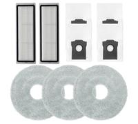 Wlinfetity Para Conga X100 y para X-TREME Kit de repuesto para aspiradora: 2 filtros + 3 paños de microfibra + 4 bolsas de polvo no tejidas. Compatible con cecotec para la serie CONGA X100