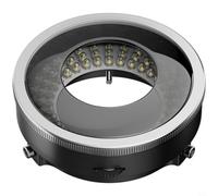 Wlinfetity Para microscopio IL37, 96 LED polarizados con analizador giratorio de 360°, iluminación antideslumbrante para objetos metálicos, compatible con microscopios monoculares