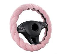Wlinfetity Relación de volante de felpa cálida suave antideslizante | Para BMW, Toyota, Mercedes, Benz, Ford, Opel, Mazda, Nissan, Hyundai, Kia, 37-38 cm, transmisión directa de señal