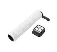 Wlinfetity Rodillo de repuesto con filtro para aspiradora húmeda inalámbrica JONR ED12 Pro Max, cerdas suaves de lana para suelos duros, accesorios de cepillo de limpieza silenciosos (1 rollo + 1