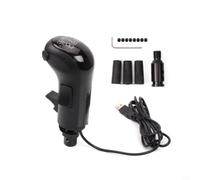 Wlinfetity Simulador de conmutación USB para Logitech para G25 G27 G29 G920 TH8A, palanca de cambios de 18 velocidades con 2 interruptores, accesorios de volante plug-and-play para Euro Truck