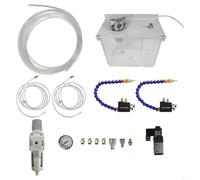 Wlinfetity Sistema de lubricación de refrigeración, pulverizador de niebla, depósito de 3 litros para fresadora, torno CNC YS-BPV-3000, con válvula solenoide de 24 V, 110 V, 220 V, regulador de