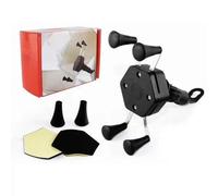 Wlinfetity Soporte para teléfono de motocicleta para teléfonos inteligentes de 3.5 a 6 pulgadas, diseño impermeable giratorio de 360° con agarre de cuatro garras, compatible con manubrio y espejo