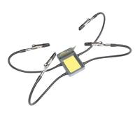 Wlinfetity Third Helping Hands - Herramienta de soldadura con 4 brazos de metal flexibles y clips de silicona resistentes al calor para soporte de placa PCB, compatible con TS101, TS80P, SH72