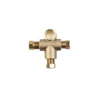 Wlinfetity Tubo de freno en T de 3 vías con 3 tuercas de unión | Para rosca M10 x 1 mm; /16 líneas de freno de 10 mm; manguito de conexión de rosca corta