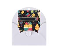 WLKSNBVD Tarjeta de felicitación con sobres, imágenes de feliz cumpleaños, tarjeta de felicitación de 4 x 6 pulgadas, tarjetas de notas en blanco para cumpleaños, baby shower, felicitaciones, boda