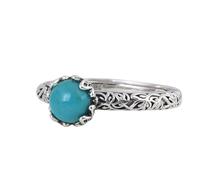 WLLDDDIU Anillo Plata 925 Damas,Anillo Ajustable Abierto de Plata de Ley 925 para Mujer, con Textura de Hoja Vintage y Turquesa Incrustada, Ideal Como Anillo para El Pulgar, para Novia, Esposa, Mam