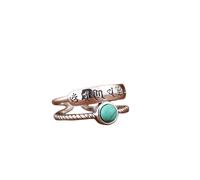 WLLDDDIU Anillos de Plata,Anillos Ajustables Abiertos de Plata de Ley 925 para Mujer, Estilo Retro desgastado, Trenzado, con Incrustaciones de Turquesa de Imitación, Banda con Mantra de Seis Palabr