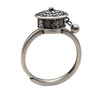 WLLDDDIU Anillos De Plata,Anillos De Plata De Ley Para Mujer 925 Anillos Ajustables Exóticos Tibetanos Seis Caracteres Mantra Anillo De Ansiedad Giratorio Anillos Ajustables Encanto Joyería R