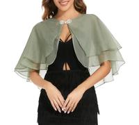WLLDDDIU Chales y Chales de Tencel Transparente para Mujer para Vestidos de Noche, Elegantes Cuellos de Botones de Perla, Capa Superior, Bolero de Boda Suave, Encogimiento de Hombros, Bufandas Liger