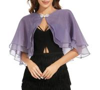 WLLDDDIU Chales y Chales de Tencel Transparente para Mujer para Vestidos de Noche, Elegantes Cuellos de Botones de Perla, Capa Superior, Bolero de Boda Suave, Encogimiento de Hombros, Bufandas Liger