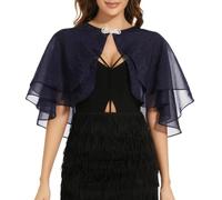 WLLDDDIU Chales y Chales de Tencel Transparente para Mujer para Vestidos de Noche, Elegantes Cuellos de Botones de Perla, Capa Superior, Bolero de Boda Suave, Bufandas Ligeras para Dama de Honor, CU