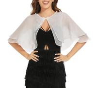 WLLDDDIU Chales y Chales de Tencel Transparente para Mujer para Vestidos de Noche, Elegantes Cuellos de Botones de Perla, Capa Superior, Bolero de Boda Suave, Encogimiento de Hombros, Bufandas Liger