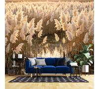 WLLDDDIU Mural de Papel Pintado Panorámico Autoadhesivo 3D, Paisajes Naturales de Caña Dorada, Papel Pintado Impermeable y Extraíble para El Salón, Oficina y decoración del Hogar 392X280Cm (154