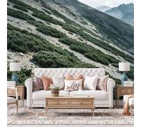 WLLDDDIU Mural Panorámico Autoadhesivo 3D para Salón, Mountain Slope Green Bush Landscape Peel And Stick, Vinilo Removible para Paredes de decoración del Hogar 441X315Cm (173X124 Pulgadas)
