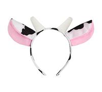 WLLHYF Diadema de vaca con forma de cabeza de animal de moda, suave y cómodo, para Halloween, Navidad, cosplay para mujeres, niñas, hombres y mujeres, decoración de fiesta