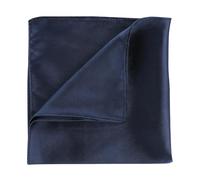 WLLHYF Pañuelos cuadrados de bolsillo de seda para hombre, color sólido, 34.8 x 34.8 cm, suaves, preplegados, pañuelos blancos, Azul marino, One Size