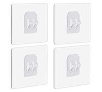 WLLHYF Paquete de 4 ganchos adhesivos fuertes para ducha, repuestos para estante de ducha