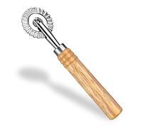 WLLHYF Rueda cortadora de pasta, rueda cortadora de raviolis con rodillo, cortador de pizza, rueda de bola de masa para hacer encaje, aleación de zinc, cortador de fideos para cocina