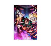 WLLKIY Póster de Demon Slayer Anime Comics Cover Poster Decorativo Lienzo Póster de pared e imagen artística moderna decoración de dormitorio familiar Póster 12 x 18 pulgadas (30 x 45 cm)