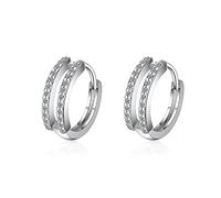 WLLLTY Pendiente Nueva joyería de Moda Línea Simple Gancho para la Oreja Plata de Ley 925 No alérgico Temperamento Samll Crystal Pendientes Colgantes Populares