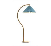 WLLWHF Floor lamp Lámpara de pie nórdica for sala de estar, sofá, tela plisada sencilla, creativa, for dormitorio, estudio, lectura(4)