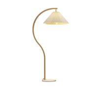 WLLWHF Floor lamp Lámpara de pie nórdica for sala de estar, sofá, tela plisada sencilla, creativa, for dormitorio, estudio, lectura(5)