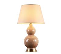 WLLWHF Lámpara de mesa de cerámica de calabaza, lámpara de lectura for estudio, sala de estar, lámpara de noche for dormitorio, lámpara de mesita de noche