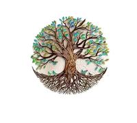 WLLWMYLY Arbol de la vida pared, 80cm mega decoración pared metal,Simboliza la vida eterna cuadro del arbol de la vida, Adecuado para paredes de salones, jardines, dormitorios y oficinas, (40x40cm)