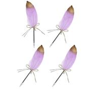 WLNEXT 4 bolígrafos con plumas para personalizar nupcias, pluma con plumas para ocasiones formales, recepción, firma, bolígrafo nupcial esencial