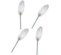 WLNEXT 4 bolígrafos con plumas para personalizar nupcias, pluma con plumas para ocasiones formales, recepción, firma, bolígrafo nupcial esencial