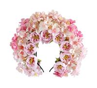 WLNEXT Horquilla para el pelo de flores, elegante horquilla hecha a mano con diseño de camelias de seda, material de flores de seda, accesorio de moda para bodas y fiestas