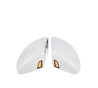 WLNWERDPKK Carcasa Espejo Retrovisor para Tiguan para AD para BW para MK2 2018-2023 con Luz Asistencia Tapa Cubierta Espejo Lateral Puerta Izquierda Derecha Funda Retrovisor(2PCS Super White)