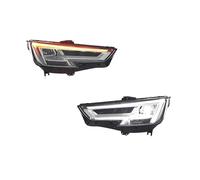 WLNWERDPKK Montaje Faros 2 Uds Para A4 B9 A4L S4 RS4 2017-2019 Conjuntos De Faros LED De Coche Antiniebla DRL Lámpara De Señal Giro Freno Reemplazo Directo Faro Principal