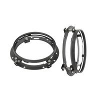 WLNWERDPKK Montaje Faros Para Land Para Rover Para Defender 7 "2 Uds Conjunto De Faros LED Halo Para Coche Con Faro H47 Pulgadas Con Señal De Giro Ámbar Faro Principal(2 pc bracket black)