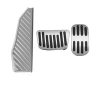 WLNWERDPKK Pedales Cubierta Pedal para Corolla para Cross XG10 2021-2025 para Híbridos Protectores Pedales Acelerador Freno Reposapiés Pedal Freno(3pcs Silver)