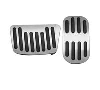 WLNWERDPKK Pedales Cubierta Pedal para Corolla para Cross XG10 2021-2025 para Híbridos Protectores Pedales Acelerador Freno Reposapiés Pedal Freno(AT 2pcs Silver)