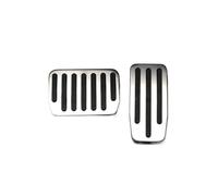 WLNWERDPKK Pedales Cubierta Pedal para Tesla para Model Y 3 para Highland 2021-2025 Cubiertas Antideslizantes Aluminio Pedales Freno Acelerador Pedal Freno(AT 2pcs)