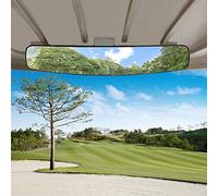 WLOOD Espejo retrovisor para Carrito de Golf panorámico de 16,51 cm Extra Ancho para Coche EZGO, Yamaha, Club Car