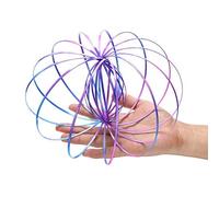 WLPTION Anillo creativo de acero inoxidable para brazo, juguete mágico 3D, anillo de flujo colorido, pulsera de descompresión para niños y adultos