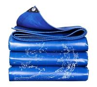 WLRHGl Lona de protección, 2.5 x 3 m Heavy Duty Funda Protectora Lona Impermeable con Ojales Lona Protectora Resistente al Moho para Coche Muebles de Jardín Barco Madera WLR010, Azúl