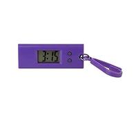 WLSuDHoncc Mini llavero digital morado con llavero portátil, reloj de bolsillo, clip para mochila con cordón, útil y práctico, relojes novedosos con hebilla de clip unisex