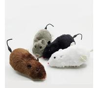 WLSuDHoncc Ratones peludos y gatos, juguete realista de ratón, suministros divertidos para mascotas (1 pieza color aleatorio)
